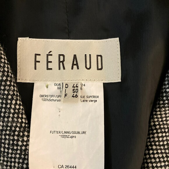 Louis Feraud 80s Vintage Virgin Wool Blazer 14/XL - Picture 8 of 16